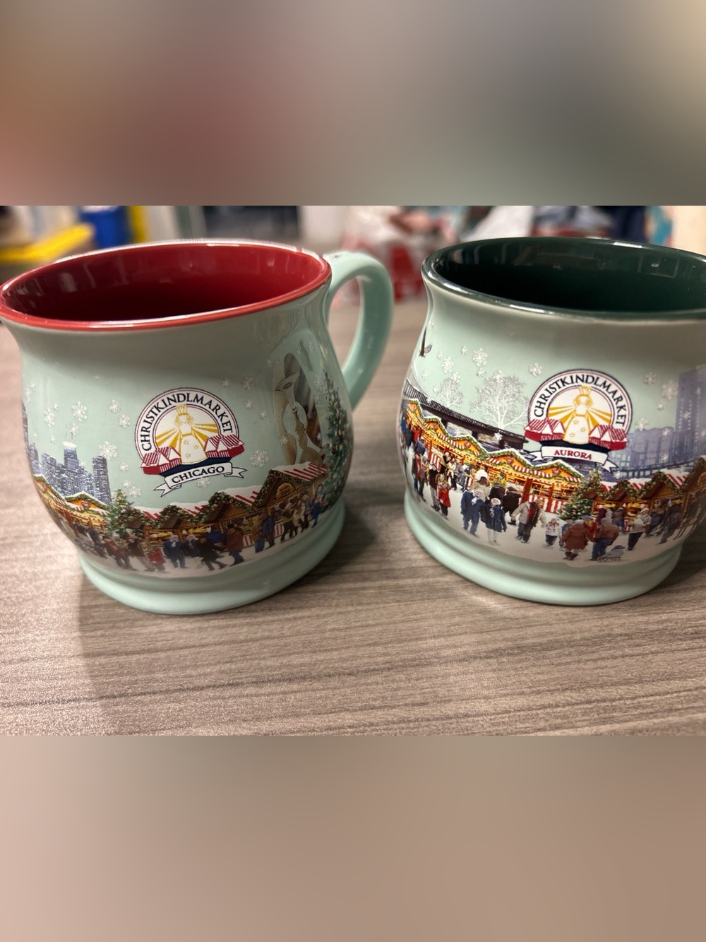 2023 Christkindlmarket Chicago & Aurora Ceramic Mug Christmas Souvenir 0.2L